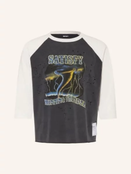 Satisfy Běžecké Tričko Mothtech / černá bílá