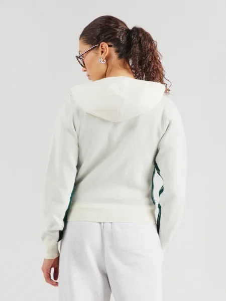 ELLESSE Pletena jopa Laneisa temno zelena / off-bela bela