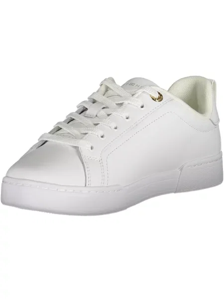 Tommy Hilfiger Usnjene superge Tommy Hilfiger CHIQUE COURT SNEAKER bela