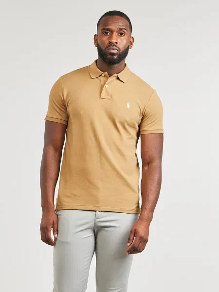 Polokošeľa Polo Ralph Lauren so sieťovinou béžová