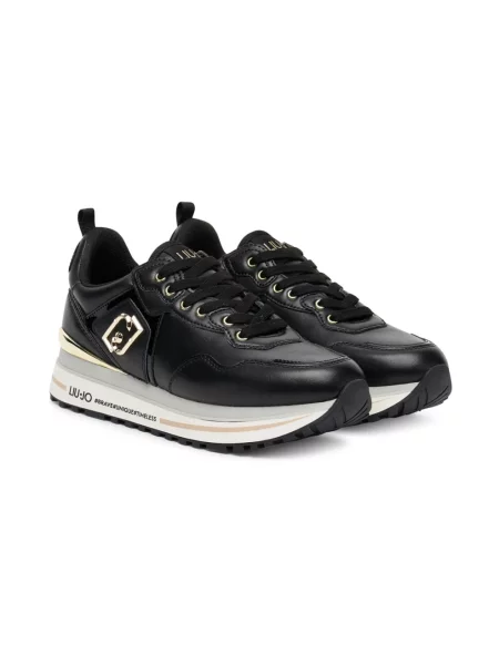 Sneakersy Liu Jo skórzane czarne