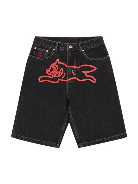 Szorty jeansowe Icecream do biegania czarne