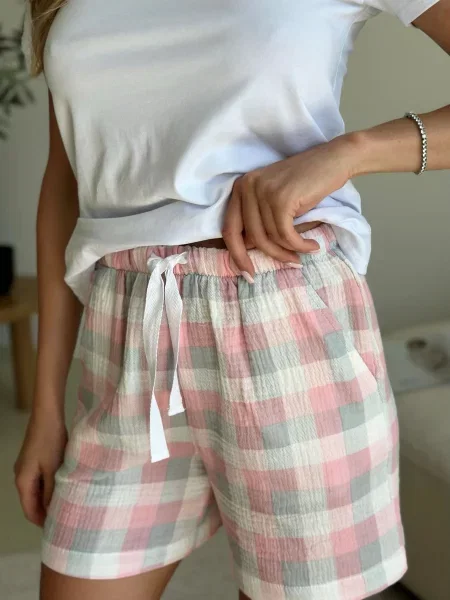 Муслиновая пижама Cosy серая