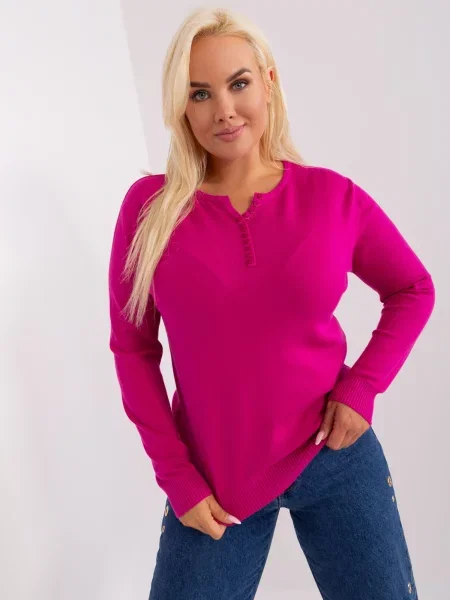 Pulover Fashionhunters fuksija