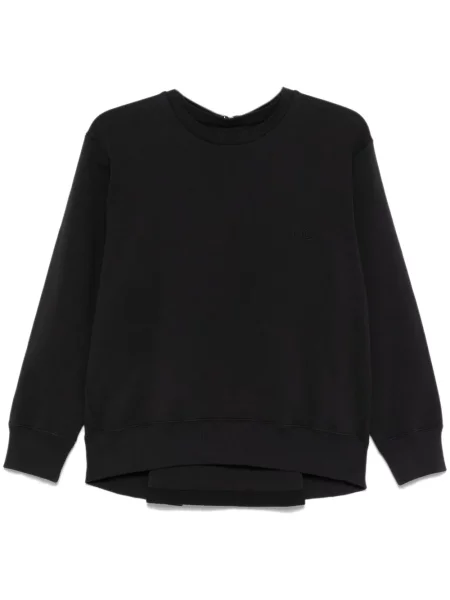 Hanorac Mm6 Maison Margiela cu broderie negru