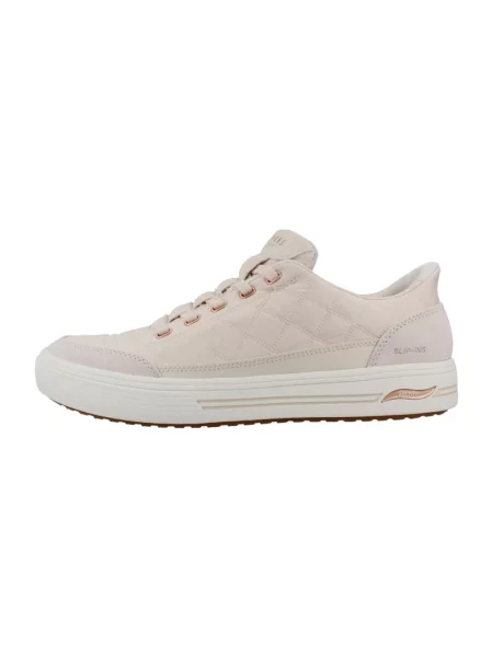 Sneakersy Skechers zamszowe beżowe