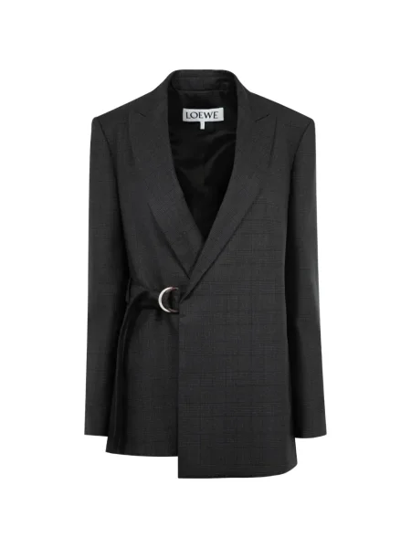 Кариран блейзър Loewe сиво