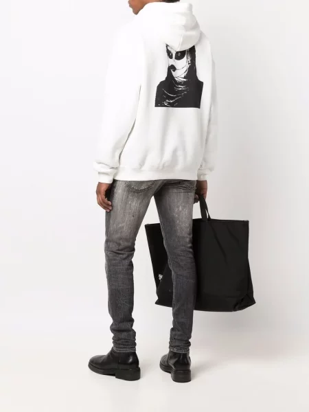 Hoodie Diesel με σχέδιο λευκό