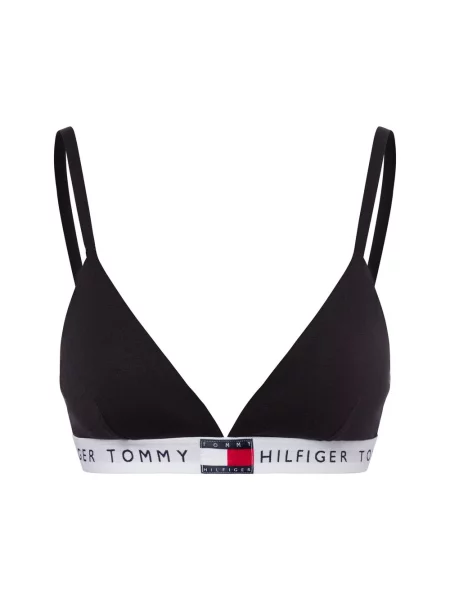 Tommy Hilfiger Biustonosz na fiszbinach Triangle Kobiety S czarny
