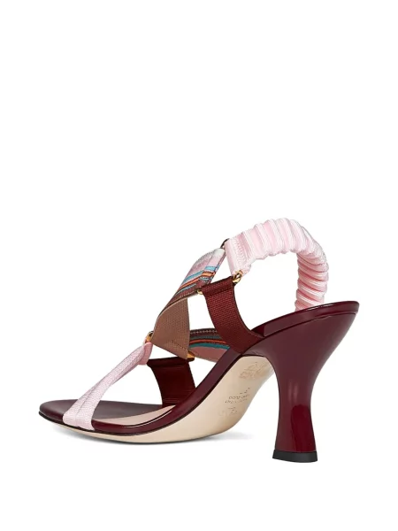 Sandale Fendi cu bretele roz
