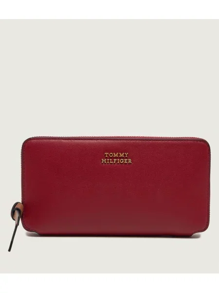 Tommy Hilfiger Pénztárca Th Leather Lrg Za Wallet piros