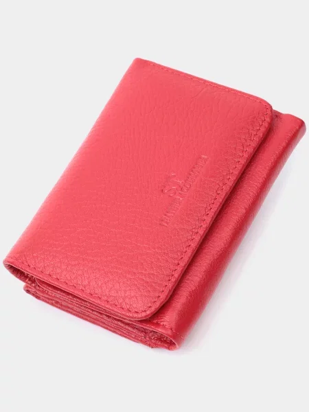 Кожаный кошелек St Leather Accessories красный