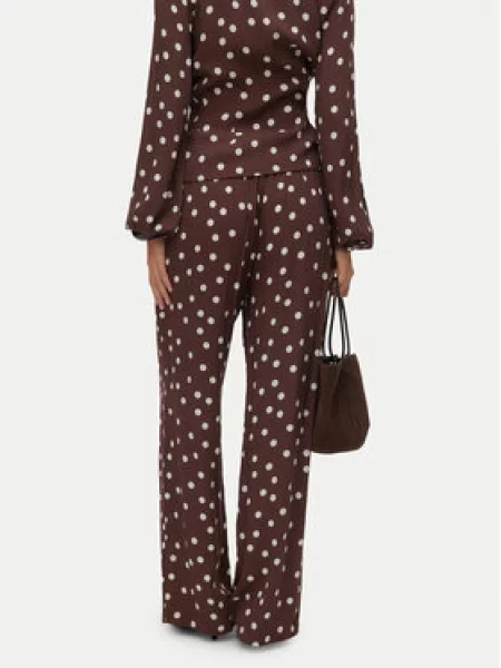 Kalhoty z materiálu Vero Moda hnědé