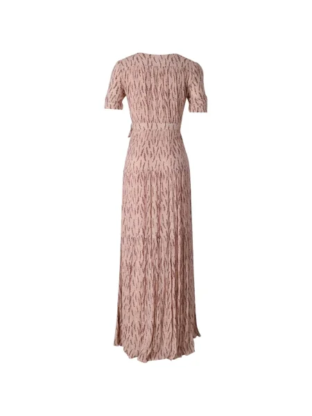 Rochie maxi Ba&sh cu model floral cu imagine de costum roz