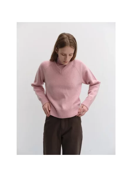 Sweter Dunst wełniany różowy