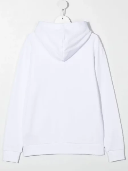 Bluza z kapturem dziecięca Balmain biała