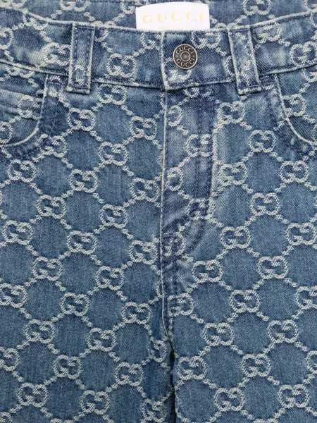 Spodnie dziecięce Gucci niebieskie