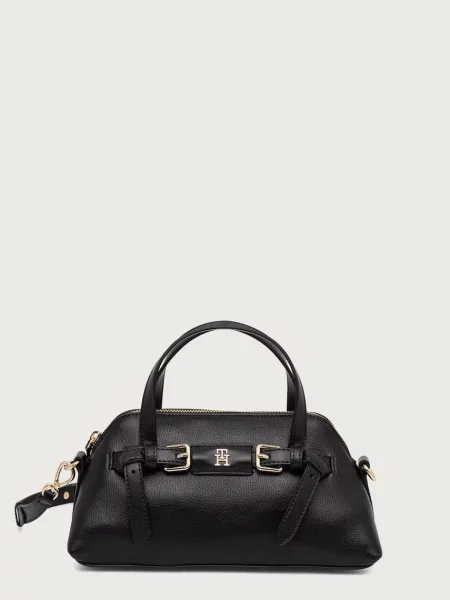 Tommy Hilfiger Ročna torba Th Buckle Mini Tote črna
