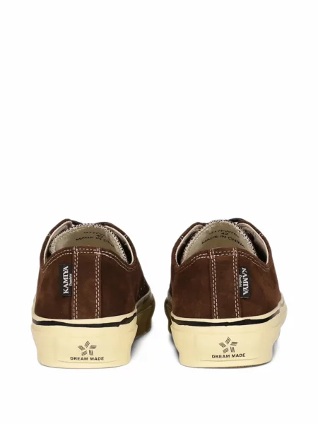 Sneakerși Kamiya din piele de căprioară maro