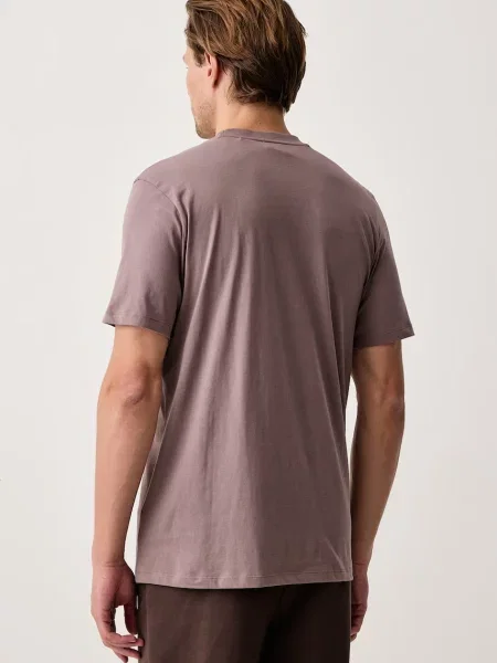 HUGO T-shirt Dulivio brązowa