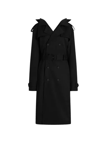 Trenci Dolce & Gabbana cu două rânduri de nasturi negru