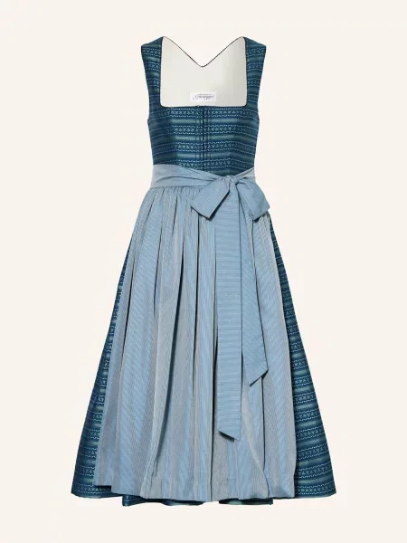 Grasegger Sukienka Bawarska Britta gruen niebieska