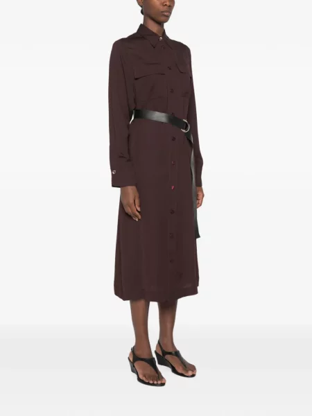 Cu centură rochie midi Imperial roșu