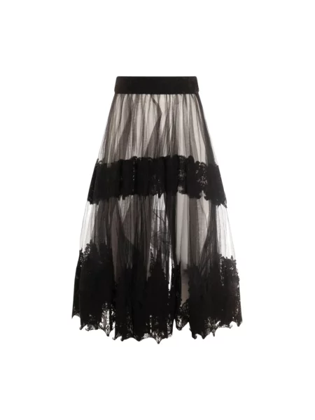 Spódnica midi Elisabetta Franchi czarna