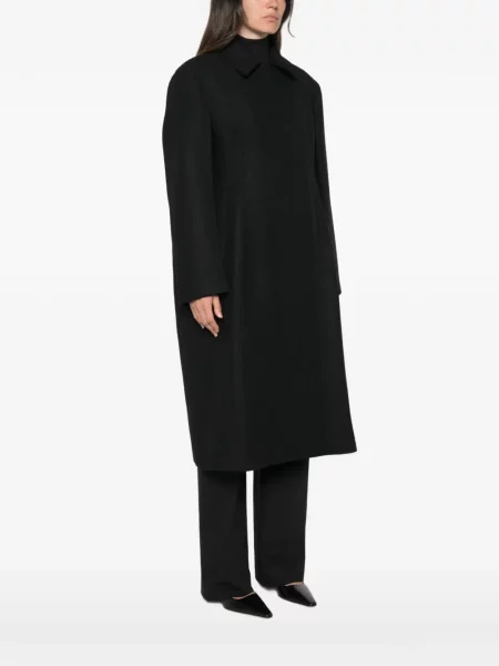 Palton Jil Sander cu două rânduri de nasturi negru