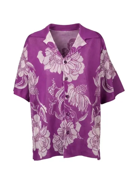 Scurt cămașă Valentino Garavani cu model floral cu imagine violet