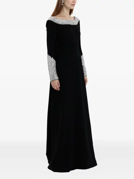 Rochie Dina Melwani de cristal negru
