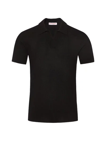 Tricou polo Orlebar Brown negru