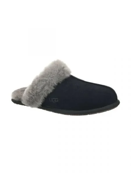 UGG De piele papuci de casă W SCUFFETTE II negru