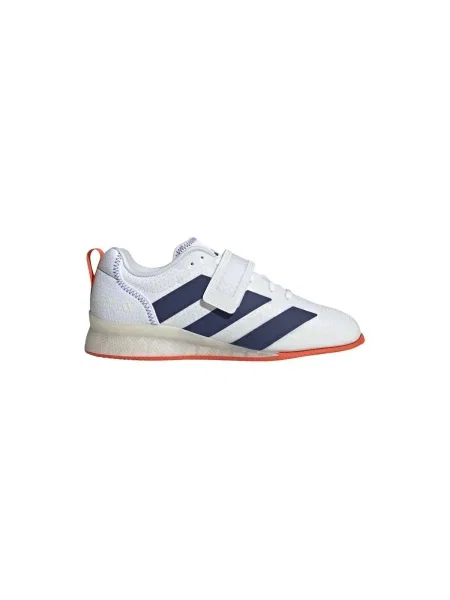 Topánky na vzpieranie adidas Adipower Weightlifting III Footwear white/dark blue/royal blue biela