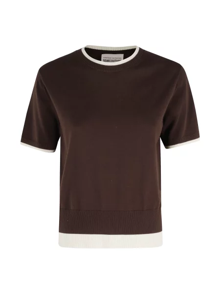 Sweter Semicouture brązowy