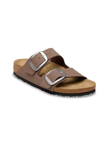 Birkenstock Arizona Big Buckle Birkibuc Regular Fit Mocca Kobiety Sandały Birkenstock Size: brązowy