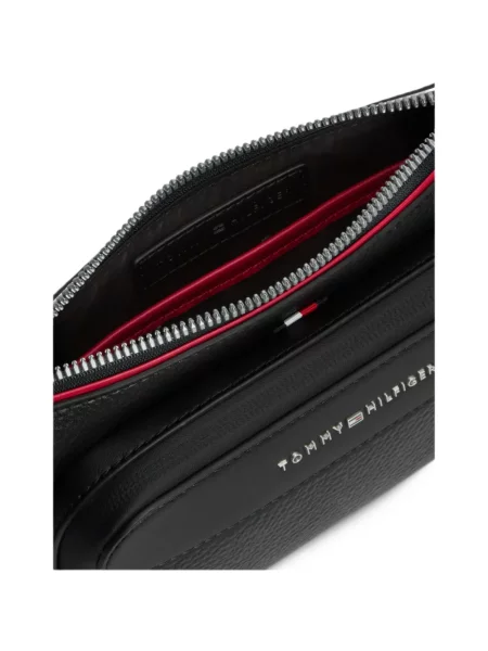 Crossbody torba Tommy Hilfiger s autogramom crna