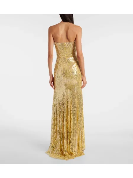 Rochie Jenny Packham auriu