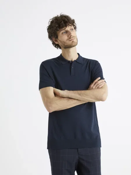 Tricou polo Celio negru