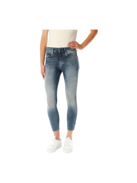 Skinny kostka jeansy skinny G-star 3301 niebieskie