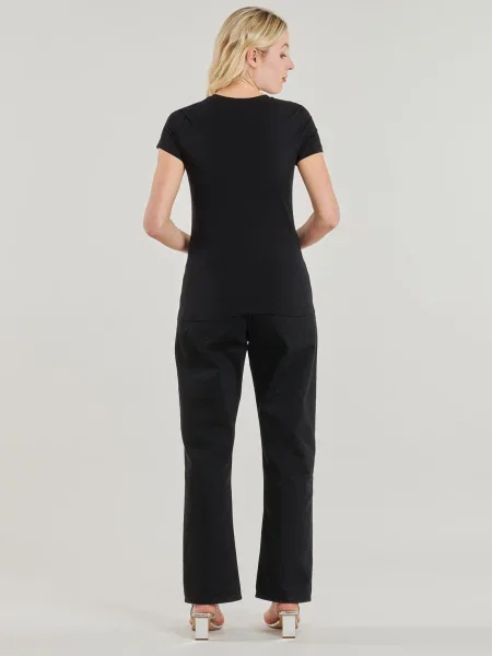 Tricou Guess din dantelă negru