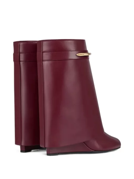 Cizme scurte Givenchy din piele roșu