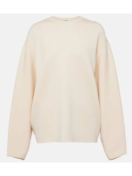 Pulover Fforme de lână alb