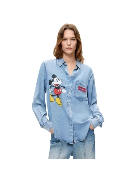Bluză Desigual albastru