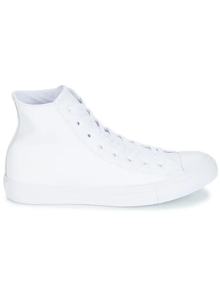Jednofarebné tenisky Converse biela