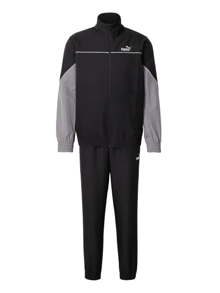 PUMA Tepláková souprava šedá / černá bílá