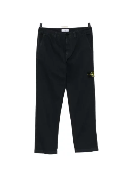 Pantaloni Stone Island cu strasuri negru