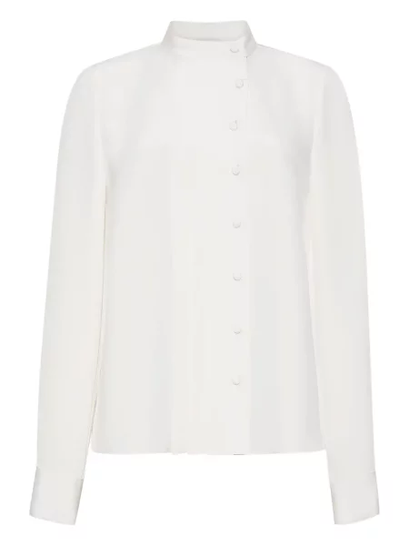 Długa bluzka Adam Lippes plisowana biała