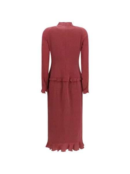 Rochie midi Alessandra Rich cu funde roșu