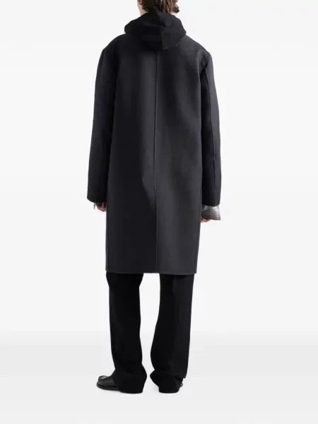 Pantaloni Prada din fleece negru